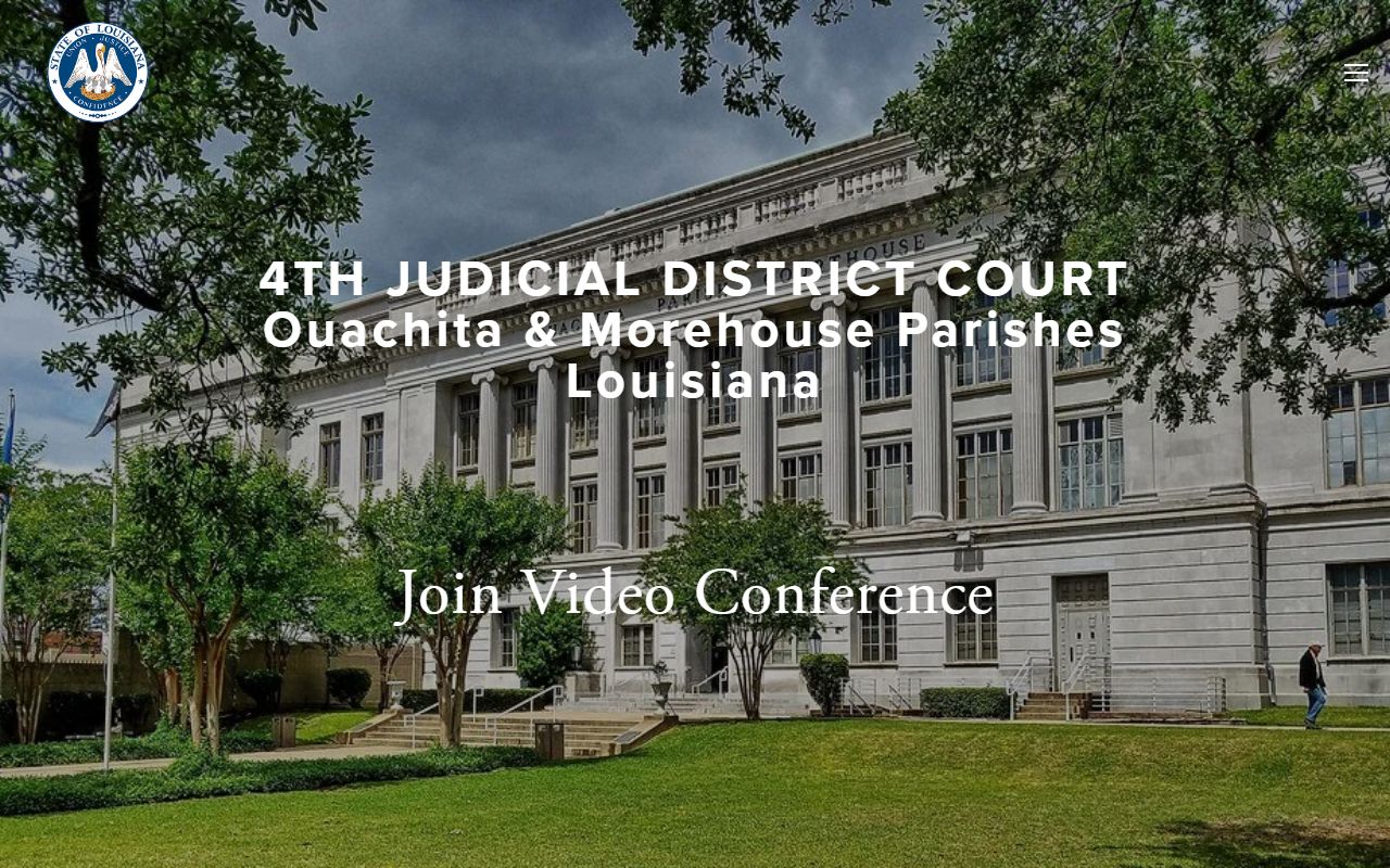 4th Judicial District Court website serving Ouachita Parish family court